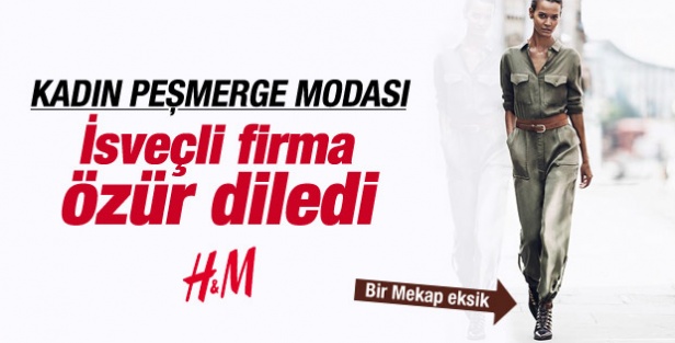 Peşmerge tulumu H&M'e özür diletti